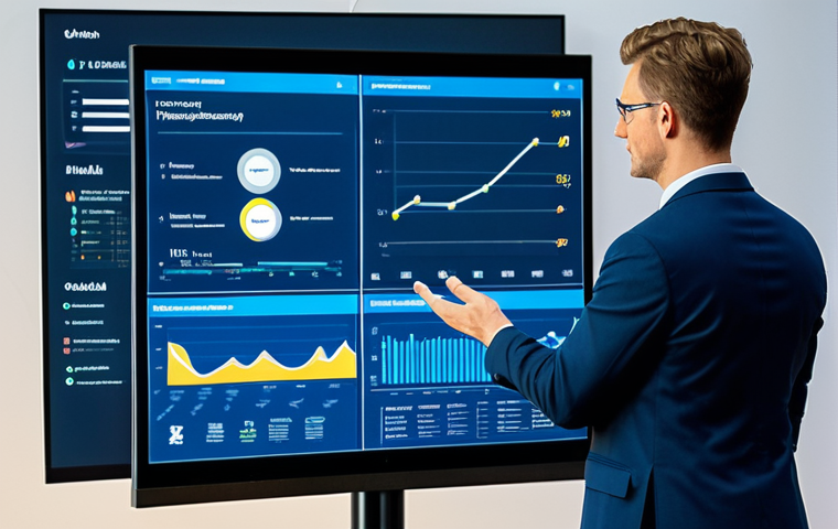 **

A data visualization expert presenting findings at a tech conference, wearing a professional business suit, fully clothed, appropriate attire, demonstrating interactive data dashboards on a large screen, modern conference hall setting, safe for work, perfect anatomy, correct proportions, natural pose, professional lighting, high quality.

**