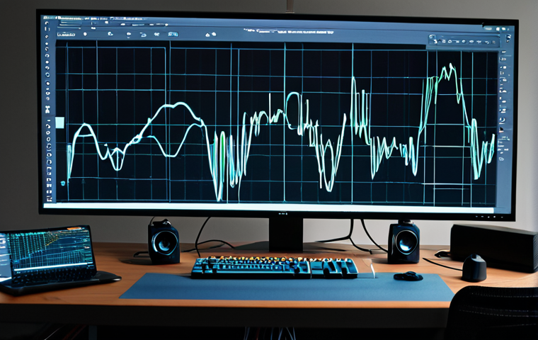 사운드 아트에서의 창의적 문제 해결 방안 - Immersive Sound Installation**

"A futuristic art installation featuring a combination of light proj...