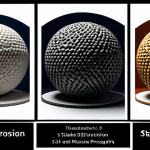 사운드 아트 프로토타입 제작하기 - Here are three detailed image prompts for Stable Diffusion, based on the provided text: